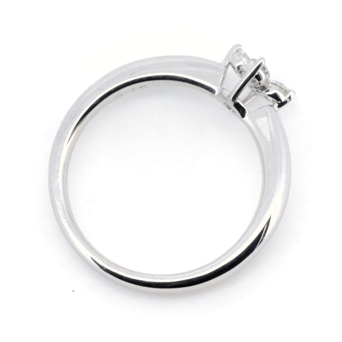 タサキ ダイヤモンドリング 指輪 0.16ct 12号 K18WG(18金 ホワイトゴールド) 質屋出品_画像5