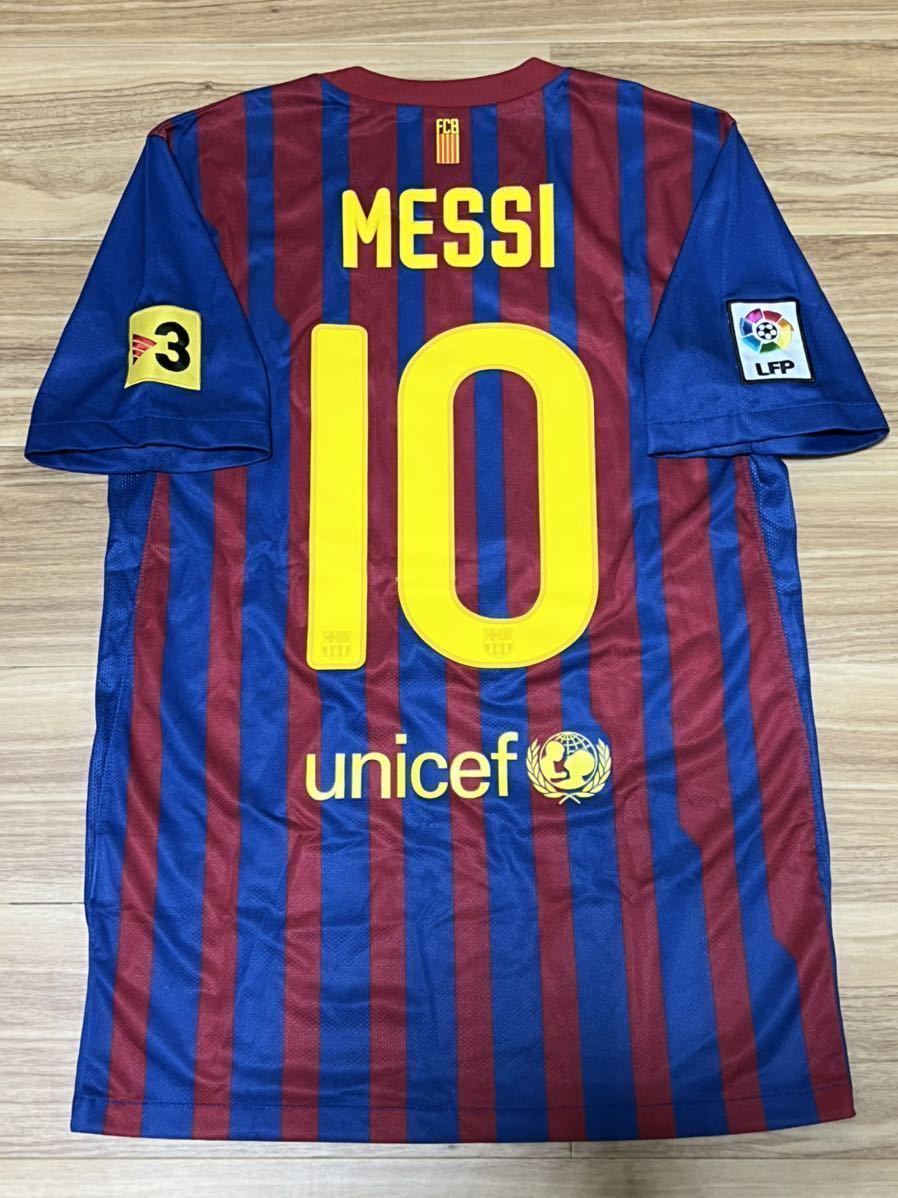 国内正規品 バルセロナ11-12(H) #10 メッシ 半袖 Sサイズ TV3パッチ付 クラブW杯優勝 2011-2012 アルゼンチン代表ペップバルサシャビ