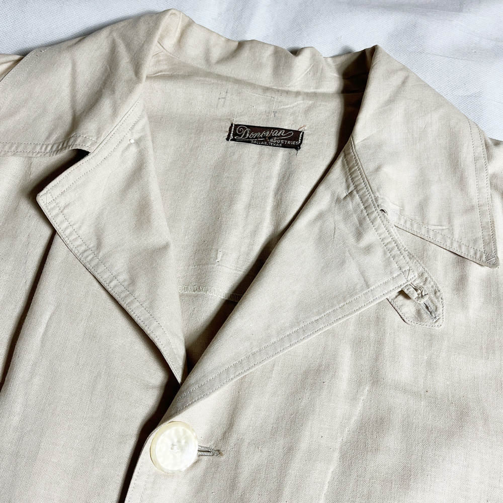 超希少! 20's 30's U.S. コットン ダスター コート USA アメリカ製 DUSTER COAT DONOVAN ドノバン VINTAGE ヴィンテージ LINEN リネン レア_画像4