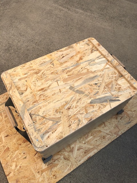 ★スノーピーク シェルフコンテナ50 専用天板 オリジナル作製テーブル 焚き火 車中泊 アウトドア