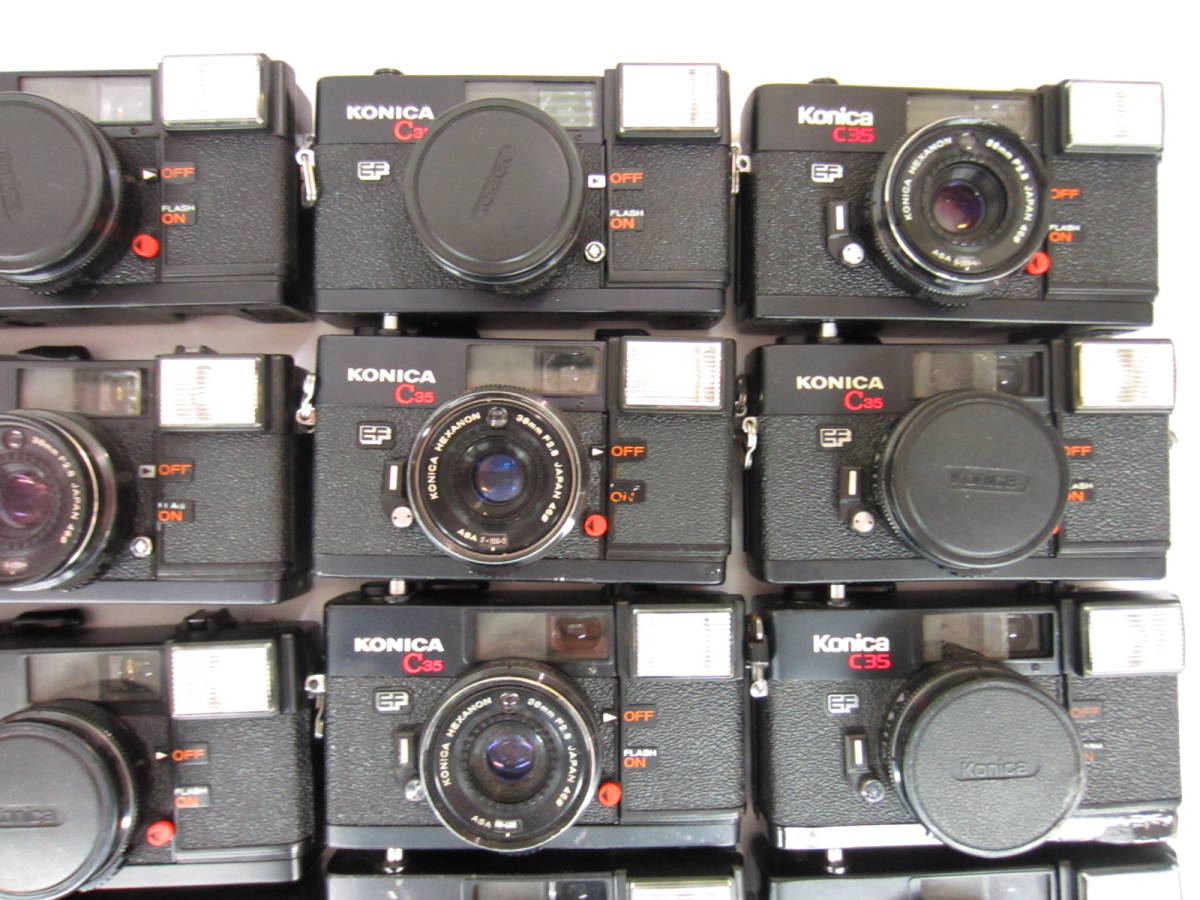 (2371)ジャンク フィルム カメラ Konica コニカ C35 AF C35 AF2 C35 EF C35 EF D等 まとめて 大量セット 32台 動作未確認 同梱発送不可_画像2