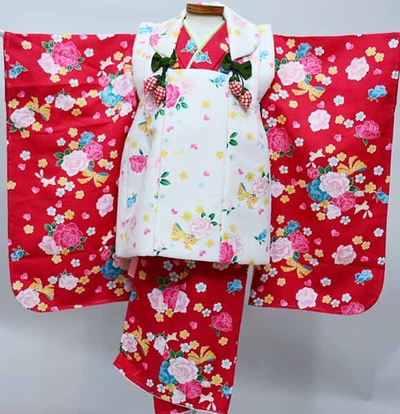 七五三 三歳 女児 被布着物フルセット 夢想ファンタジー 祝着 新品（株）安田屋 NO37204