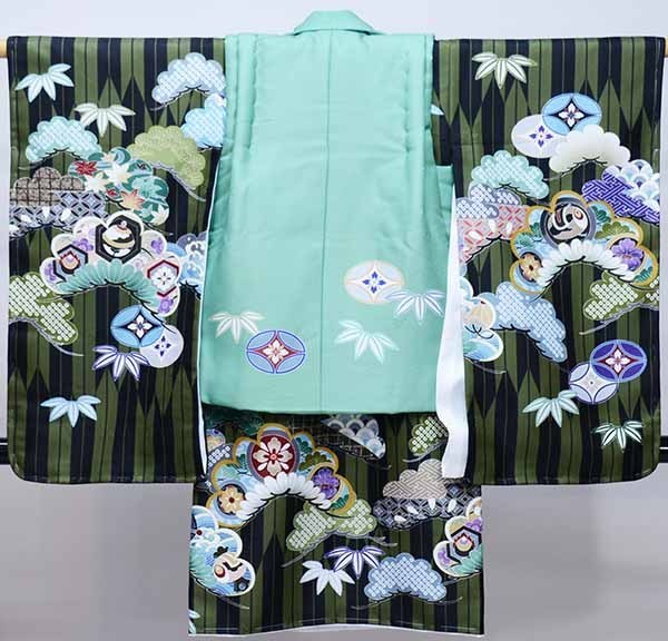 七五三 三歳 男児 被布着物フルセット 日本製 陽気な天使 祝着 新品（株）安田屋 NO37196_画像3