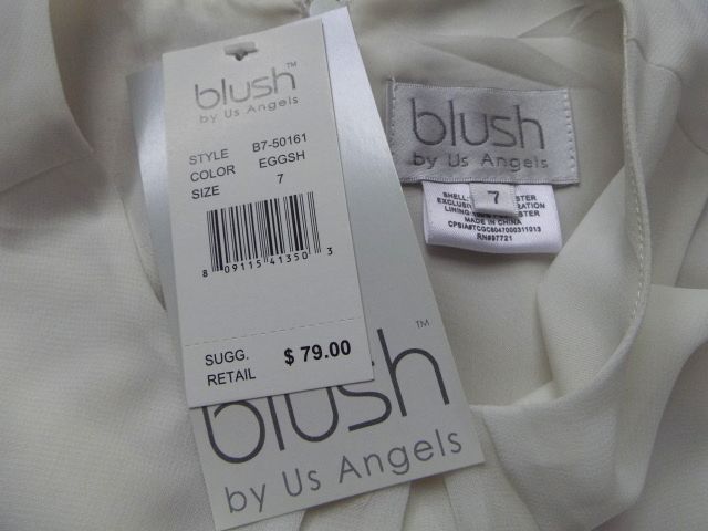 ★blush by Us Angels / ブラッシュ バイアス エンジェル ◎白ノースリーブドレス　子供 /キッズ　7サイズ　定価79ドル　新品 /タグ付き_画像4