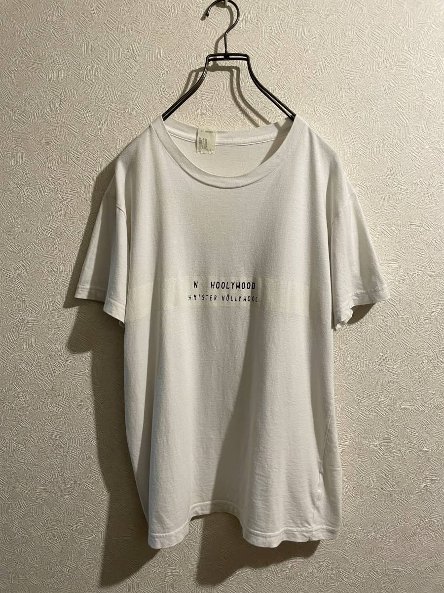 ◯ N HOOLYWOOD ライン ロゴ Tシャツ / エヌハリウッド カットソー