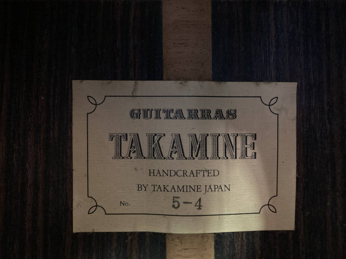 新品入荷 TAKAMINE タカミネ クラシックギター HANDCRAFTED 5-4 - アコースティックギター