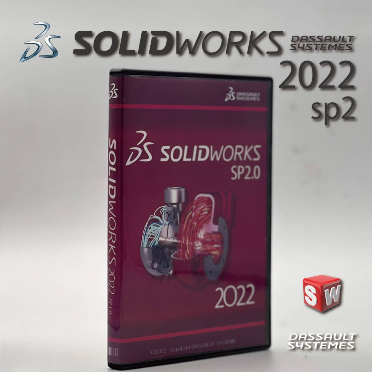 大学 割引 最新版】SOLIDWORKS Premium 専用オリジナル + sp2 2022 CAD
