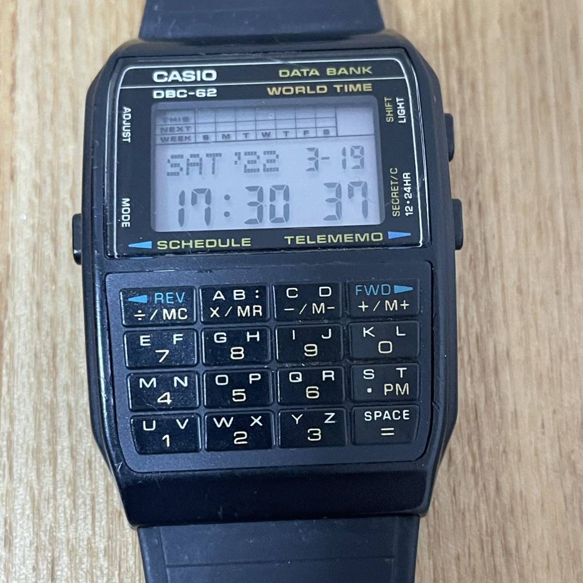 CASIO DATA BANK DBC-62 カシオ データバンク テレメモ ブラック CASIO DATA BANK DBC-62 カシオ データバンク テレメモ ブラック