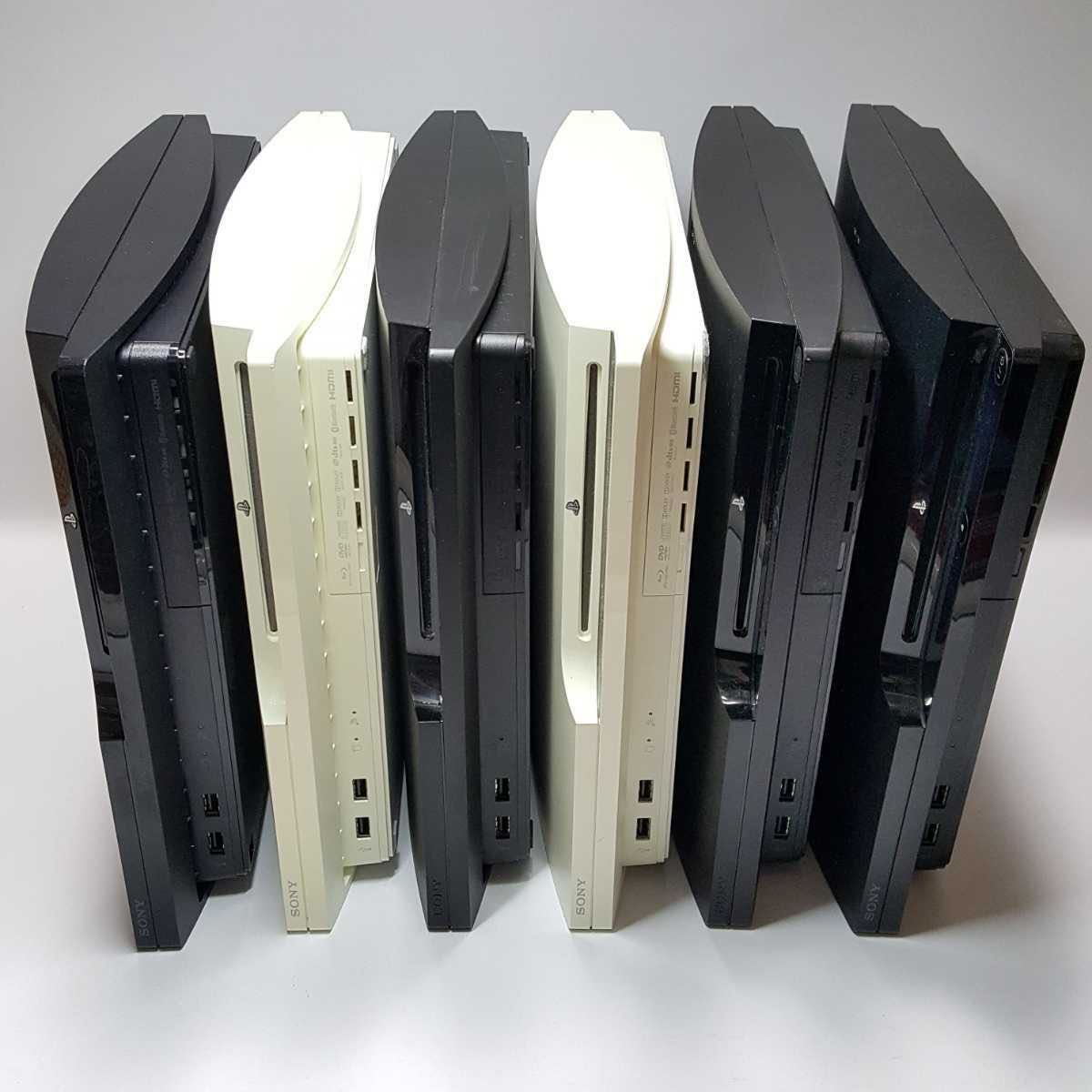 1円～ 通電のみ確認済み ps3 本体 6台 まとめ売り 2000A 2100A 2500B×2 3000A×2 プレステ3 PlayStation3 ジャンク まとめ HDD有り_画像1