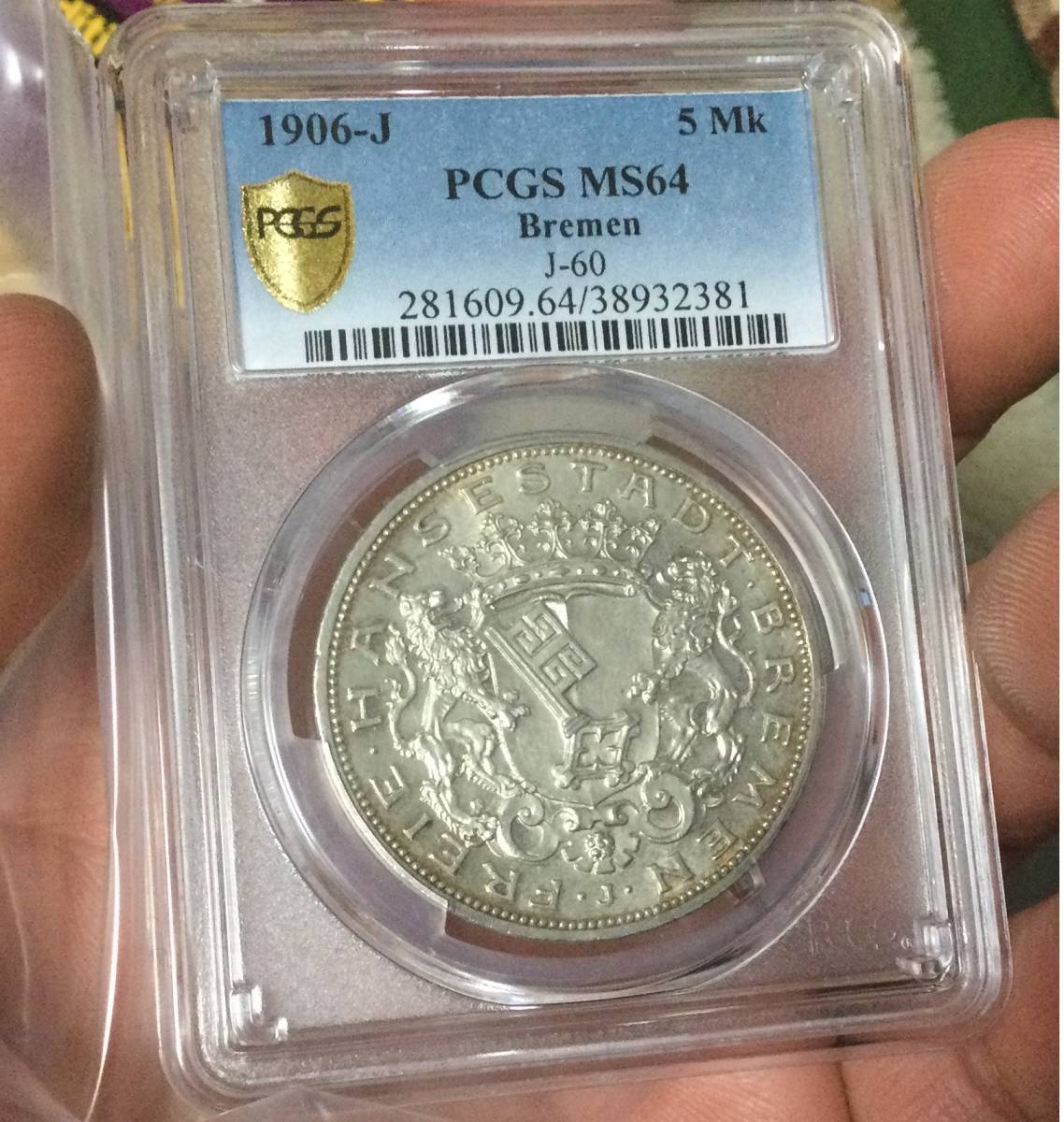 ドイツ ブレーメン5マルク銀貨 1906J MS64 www.cinema.sk