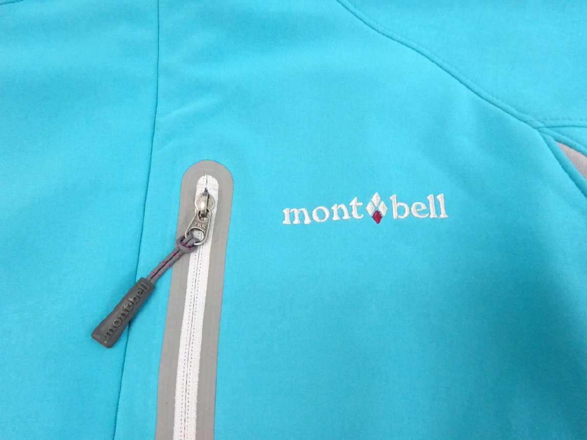 【H-8702】mont-bell モンベル CLIMAPLUS フリース ジップジャケット S ブルー系【千円市場】_画像2