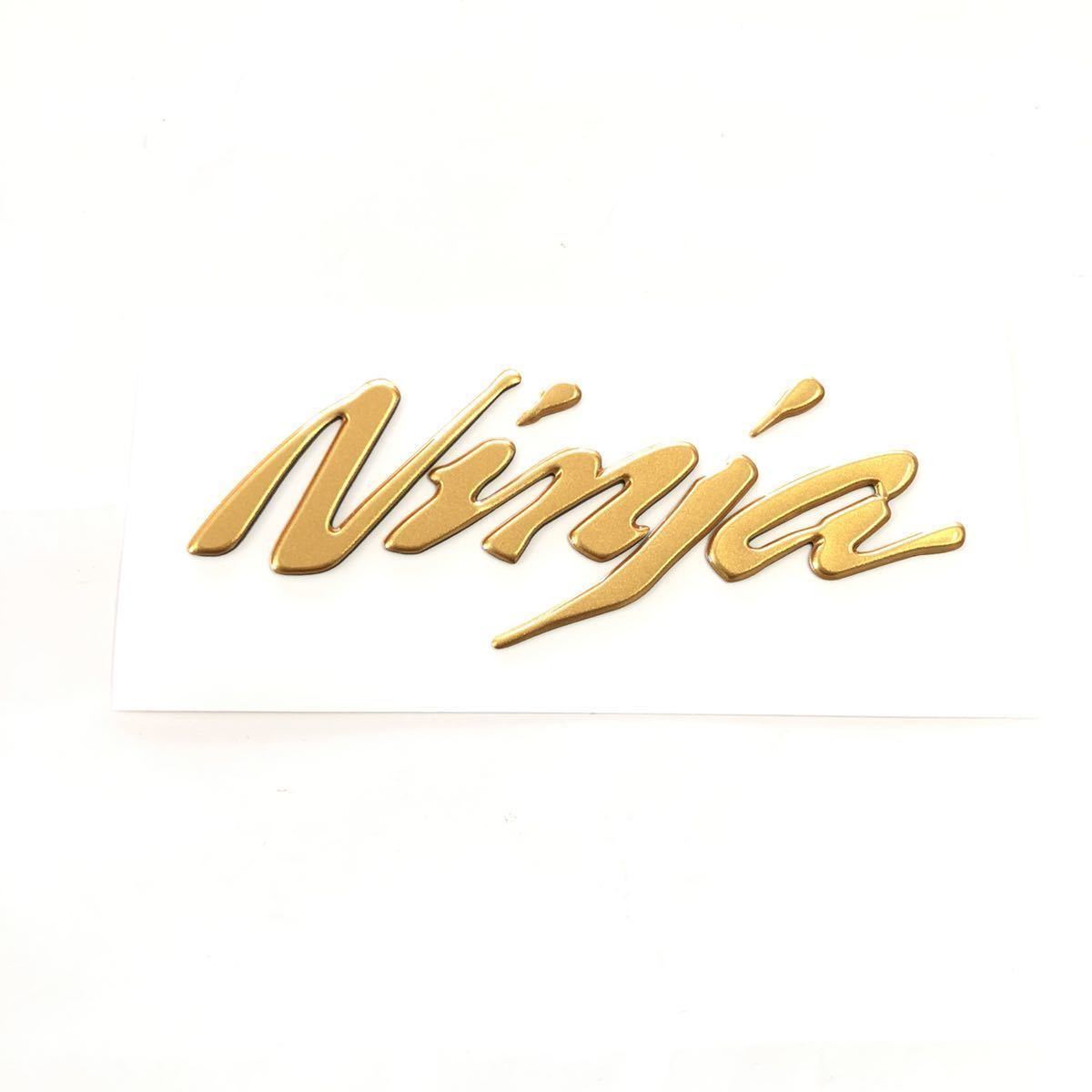 カワサキ NINJA エンブレム 立体 ゴールド カワサキ NINJA エンブレム 立体 ゴールド