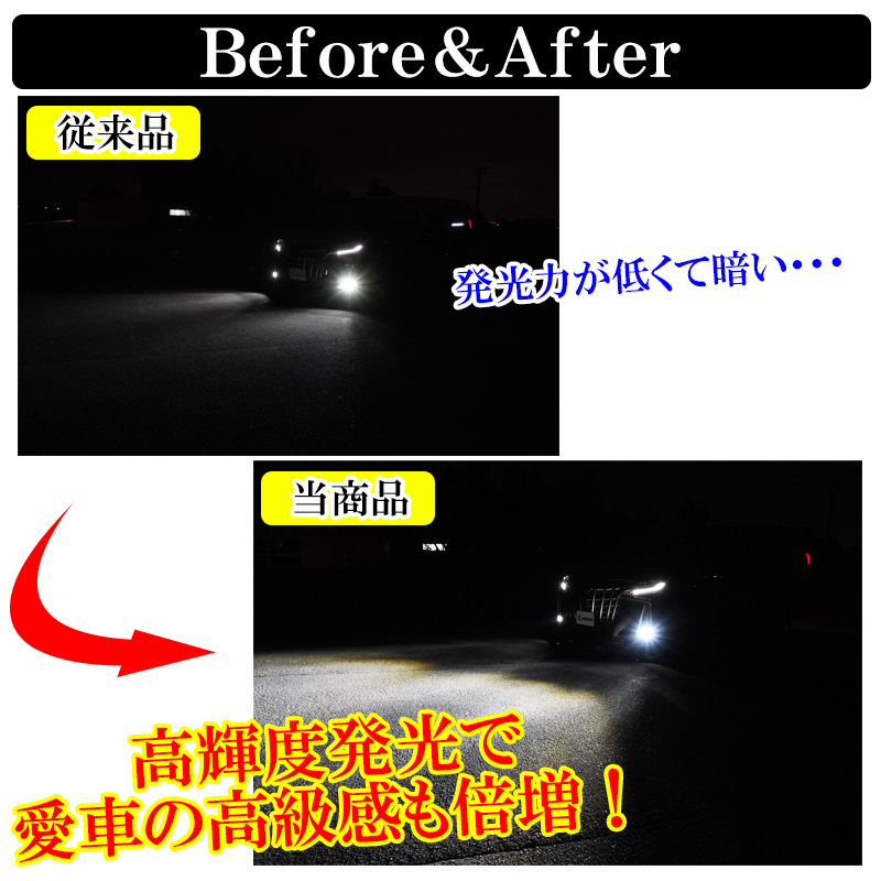 スバル WRX STI VAB スバル WRX S4 VAG 前期 LED フォグランプ イエロー ホワイト カラーチェンジ H8 H11 H16 2色 切り替え 車検対応_画像8