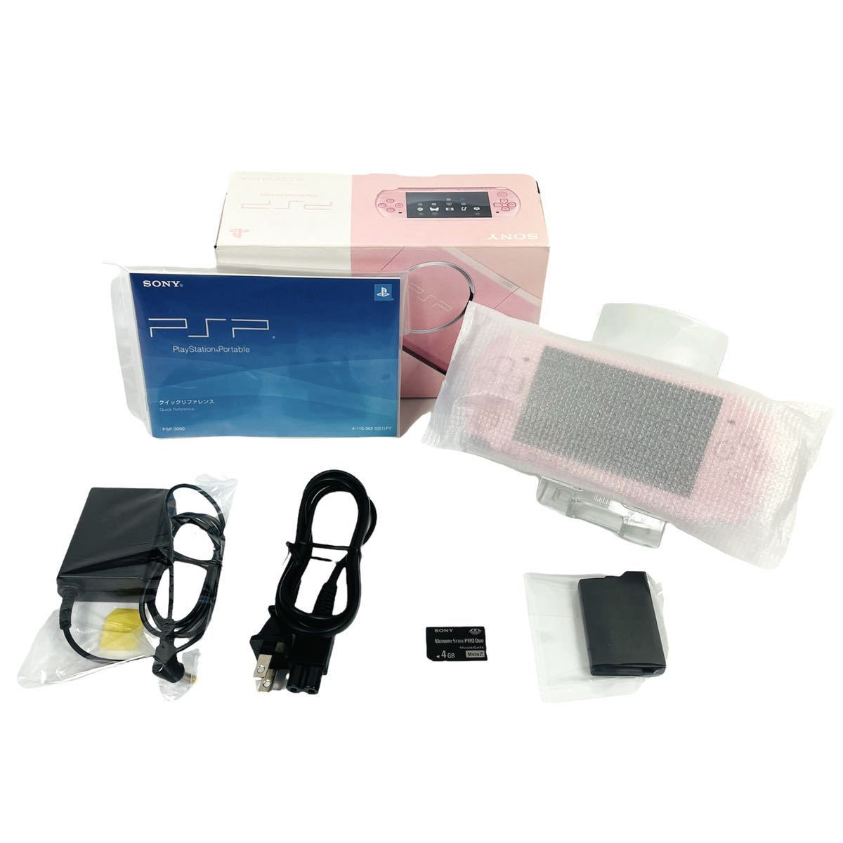 【期間限定お試し価格】 【美品】SONY 純正4GBSDカード付 PSP-3000ZP ピンク ブロッサム ポータブル プレイステーション PSP ソニー PSP3000シリーズ