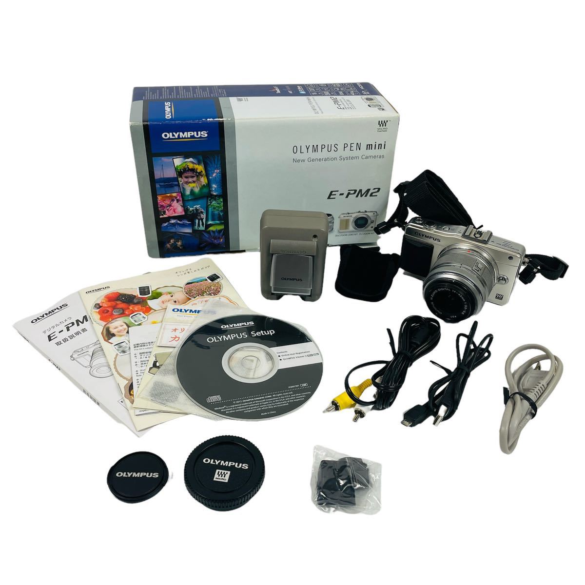 ヤマト工芸 【美品】OLYMPUS PEN Mini E-PM2 レンズキット ※付属品有