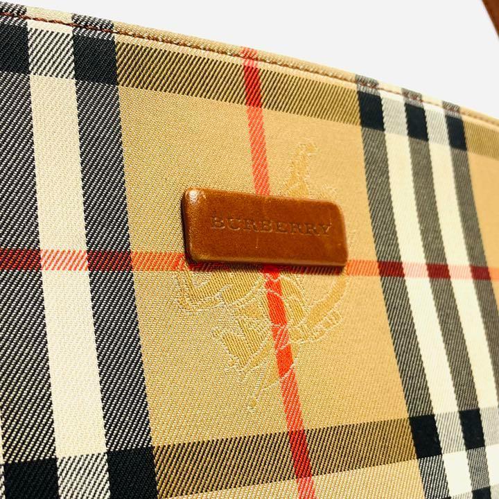 美品】BURBERRY バーバリー ノバチェック バーバリーチェック 月桂樹