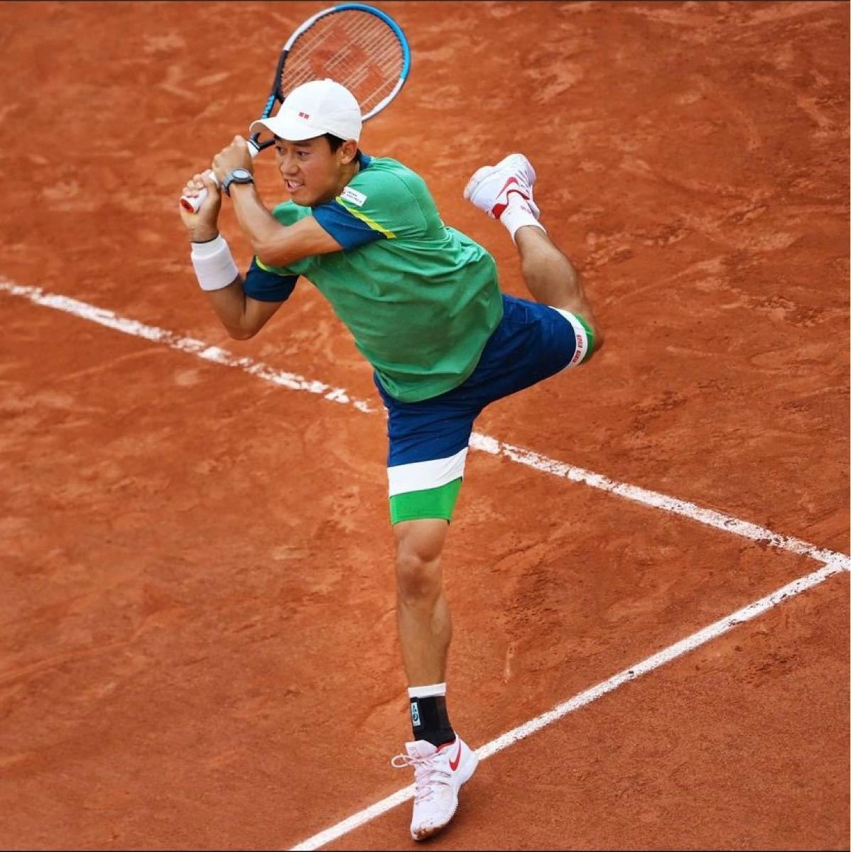 ユニクロ 錦織圭 2021全仏ウェア上下セット【Mサイズ
