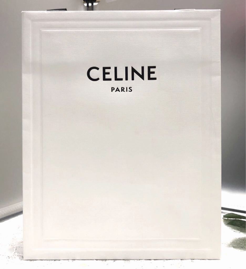 セリーヌ 「CELINE」ショッパー (33)ショップ袋 紙袋 ブランド紙袋 手提げ袋 20×25×12cm ホワイト