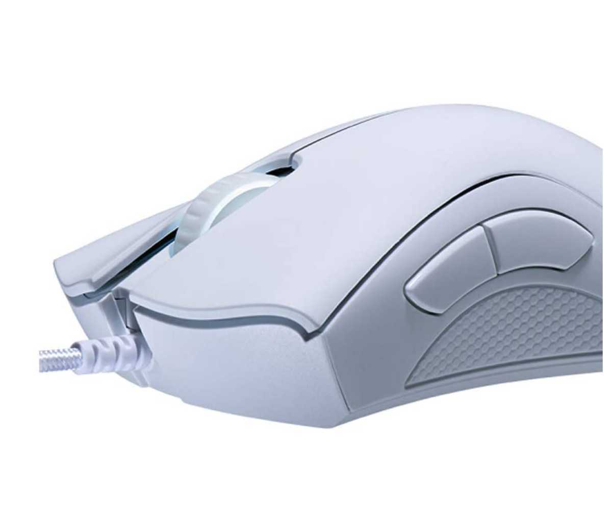 Razer DEATHADDER ESSENTIAL 有線ゲーミングマウス 6,400 DPI ５ボタン 高耐久 (White) [並行輸入品]