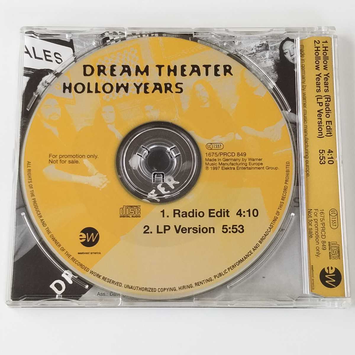 【独盤 Promo Only ジャケット１枚おまけ】Dream Theater / Hollow Years (1675/PRCD 849) ドリーム・シアター_画像2