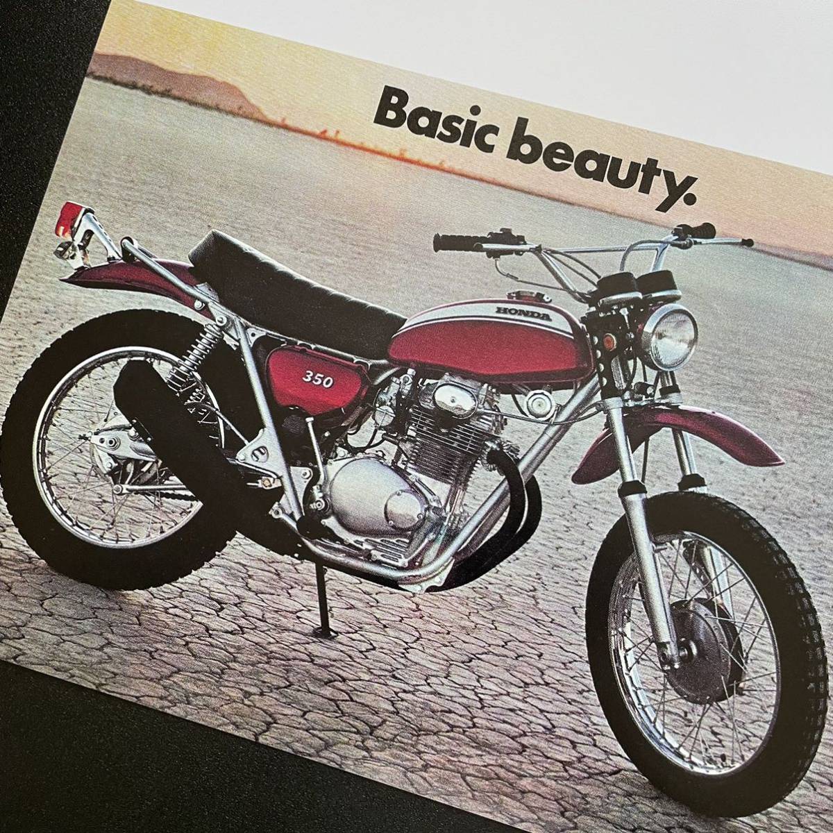 ポスター★1971年 アメリカ・ホンダ SL350 US広告★トレールバイク/オフロード/モトクロス/Honda XL_画像5