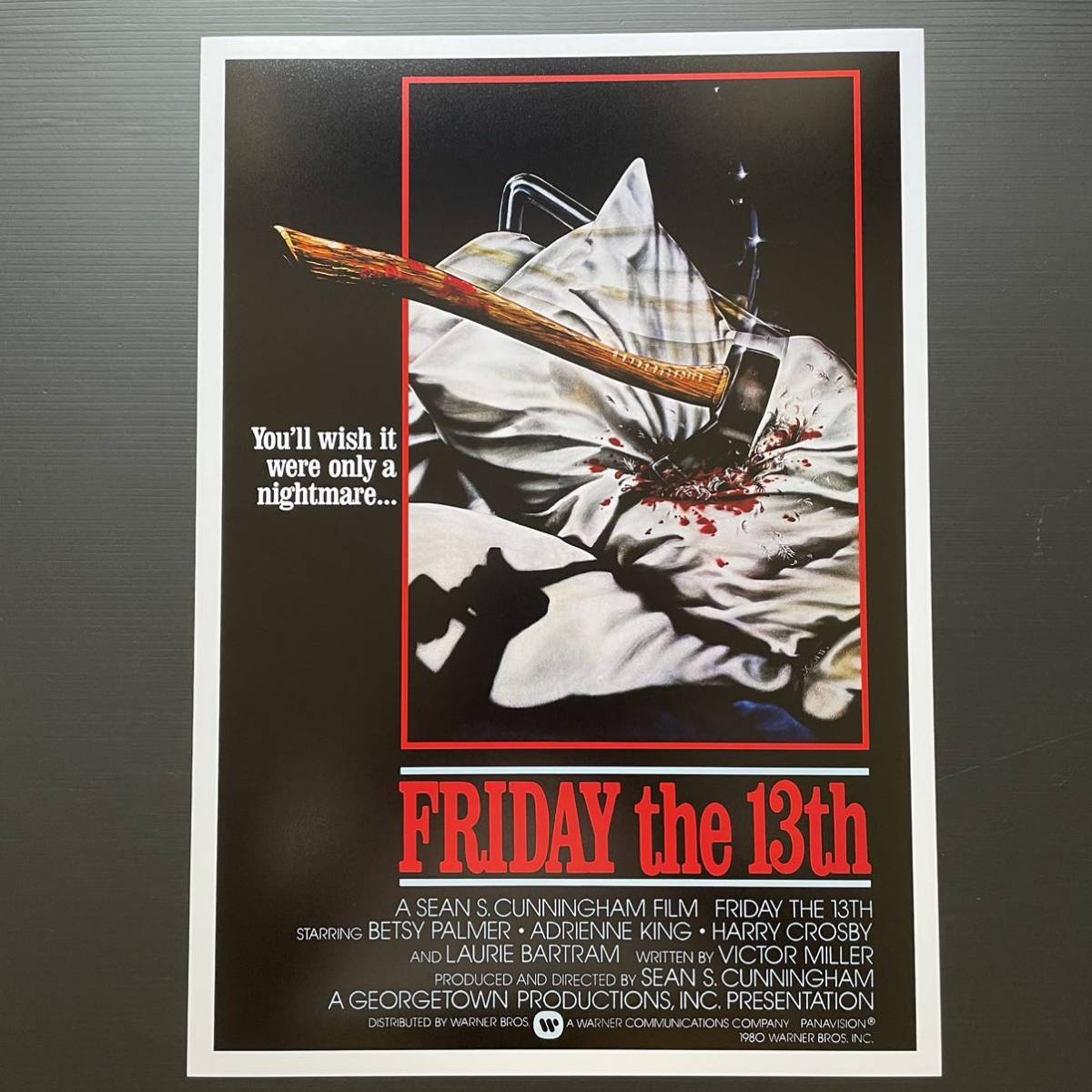 海外ポスター『13日の金曜日』（FRIDAY THE 13TH）★ジェイソン/スプラッター/ホラー/ホッケーマスク_ポスターサイズ：42cm × 29.7cm