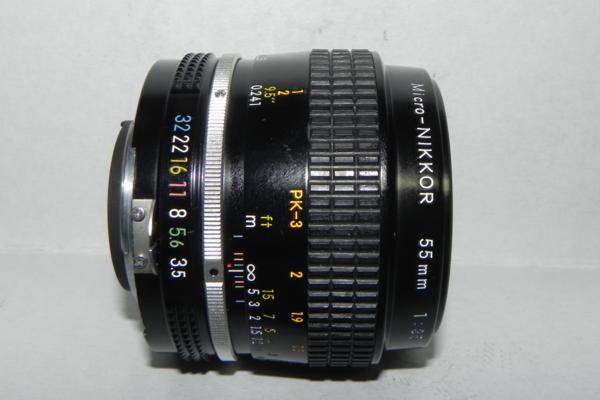 **中古品　Nikon MF Micro-Nikkor 55mm /f 3.5　レンズ*