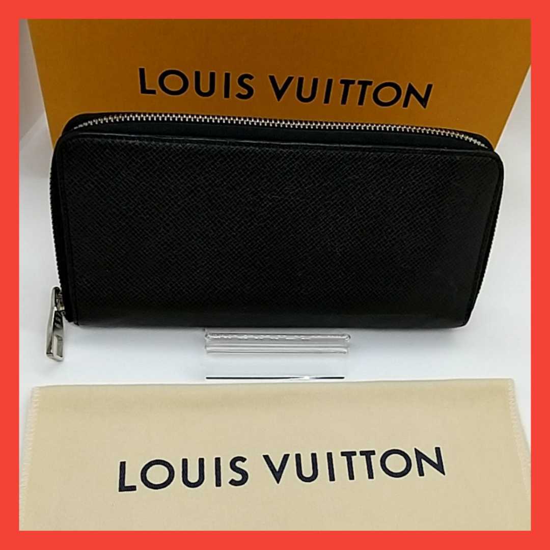 [Хорошо] Louis Vuitton Taiga Zippy Werlet Vertical Long Wallet Bi -Cold Wallet Aldoise