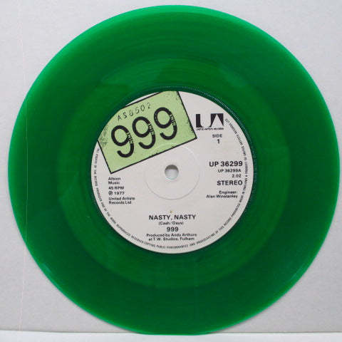 999-Nasty! Nasty! (UK Ltd.Green Vinyl 7)_画像3