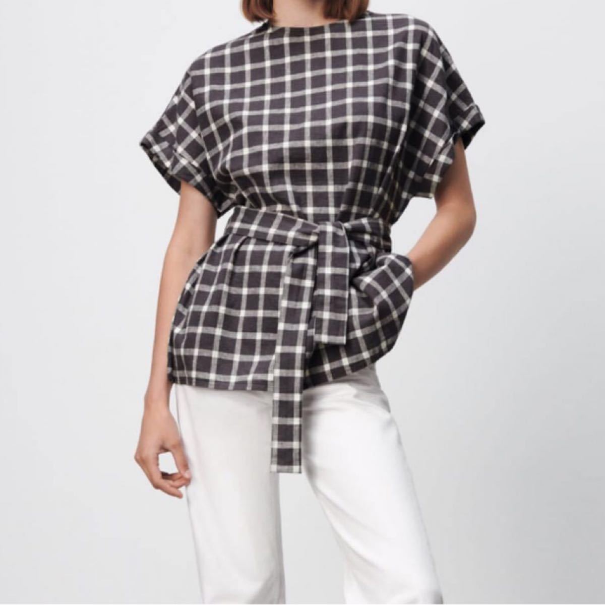 贈呈 ZARA チェック柄のトップス tdh-latinoamerica.de