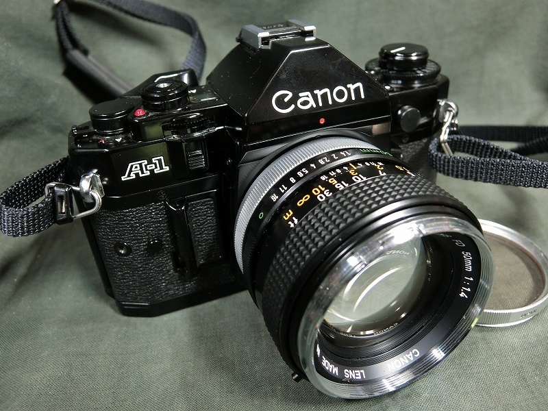 A4404 キャノン A-1 レンズ：FD50mm フィルムカメラ 現状品_画像1