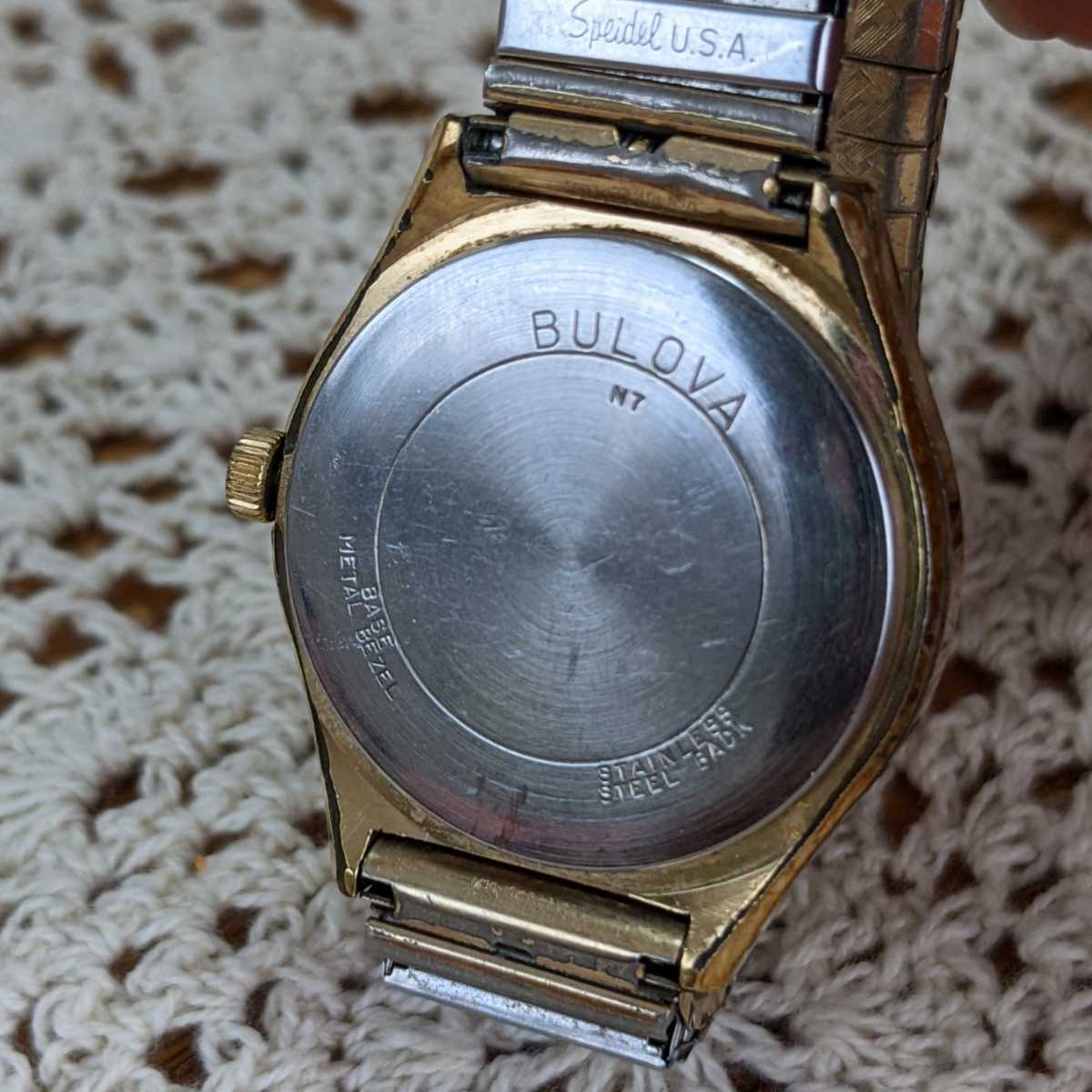 ヴィンテージ　BULOVA　腕時計 Imperial　1970年代　インペリアル　ブローバ 手巻き アメリカ　ダイヤ　アンティーク　時計　レトロ_画像8