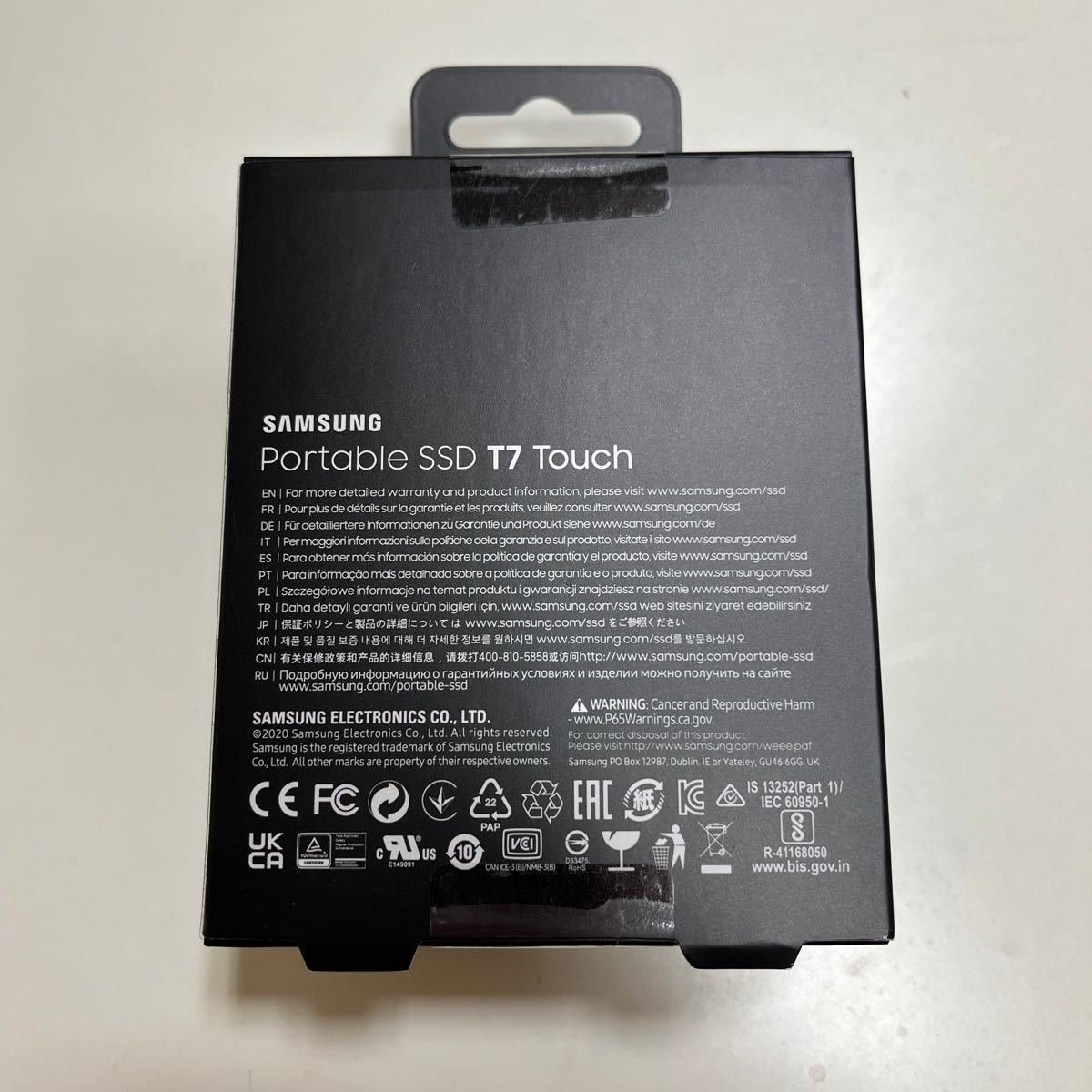 新品未開封 SAMSUNG T7 Touch portable SSD 1TB 外付け