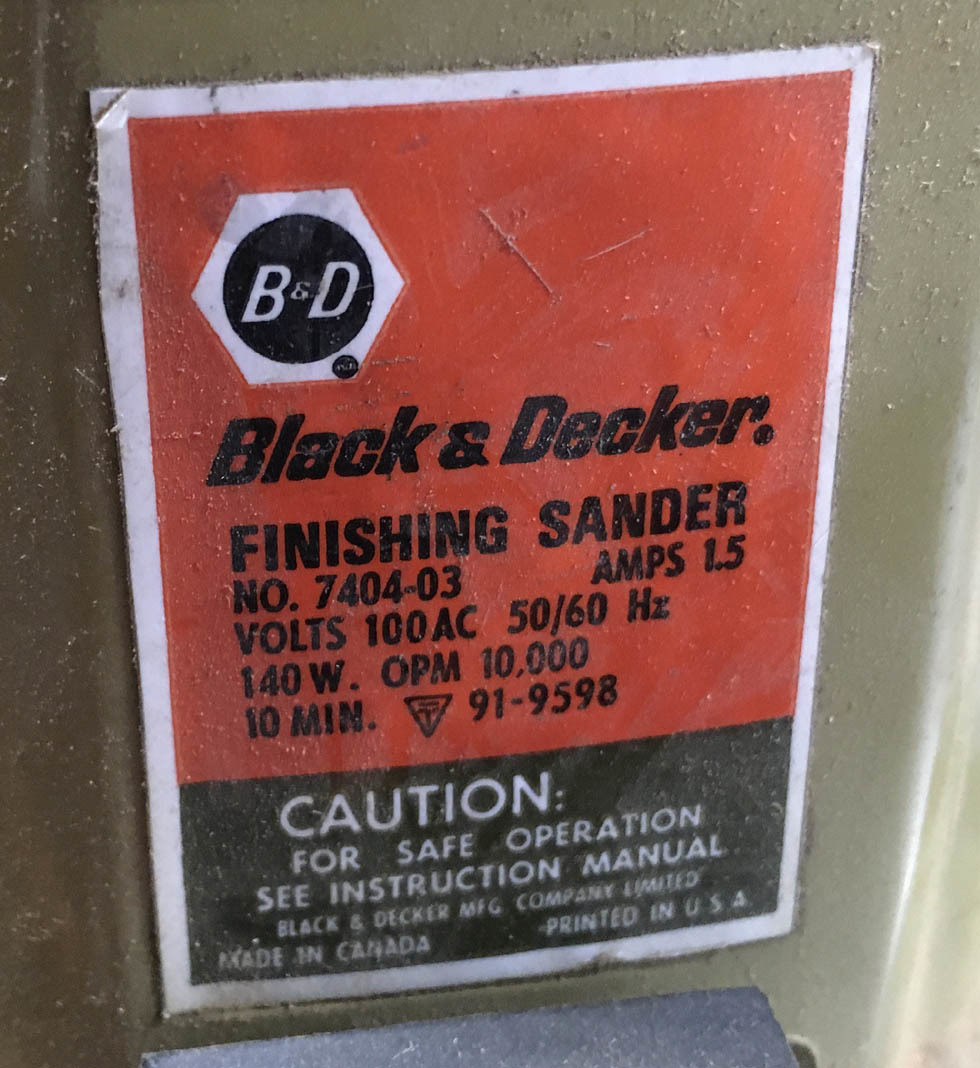 Black＆Decker ブラックアンドデッカー サンダー ポリッシャー 北海道 札幌_画像2