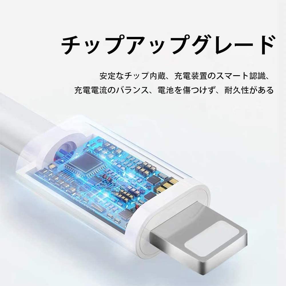 1M iPhone用 充電ケーブル PD USB-C急速充電＆データ同期 USB Type C to ライトニングケーブル 高速データ転送 Lightning ケーブル