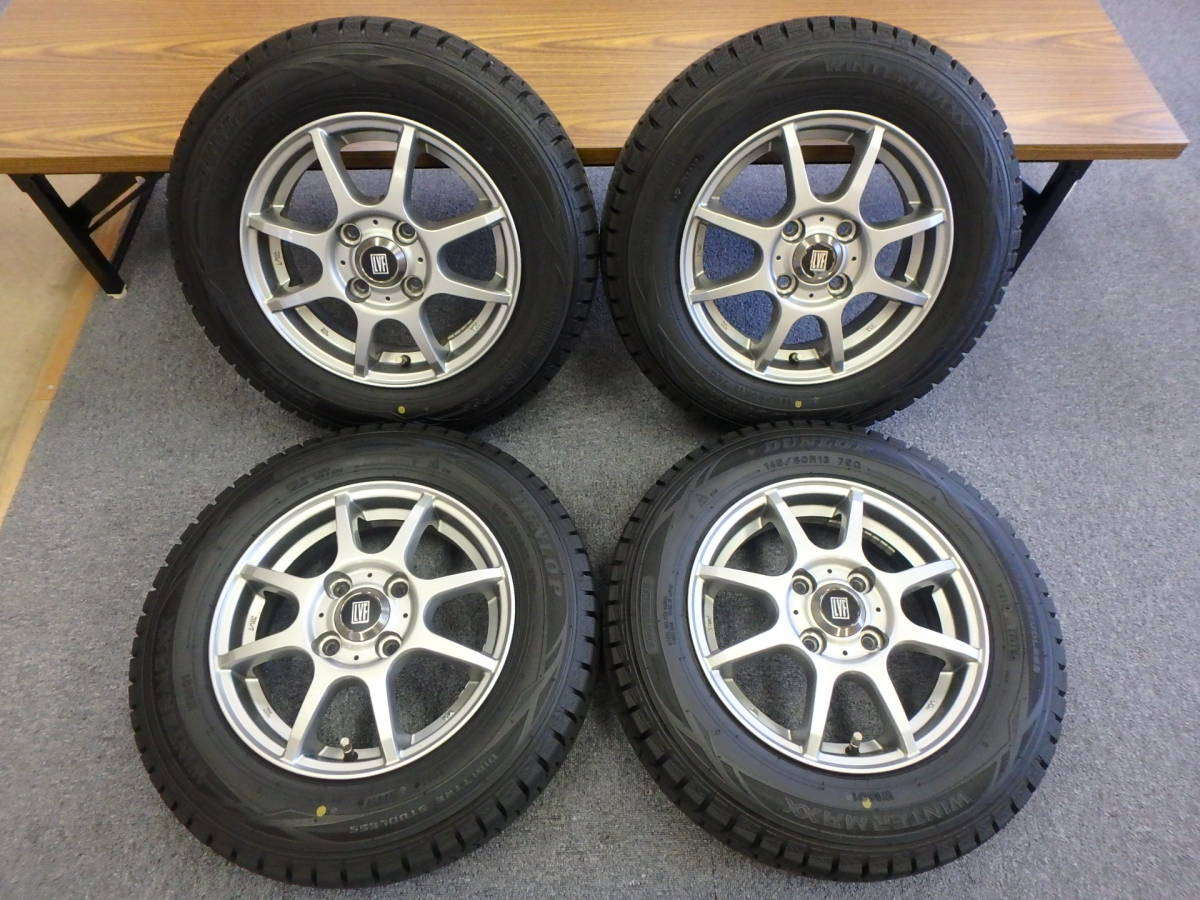 145/80R13 75Q DUNLOP DIGI-TYAE STUDLESS WINTER MAXX WM01 アルミ