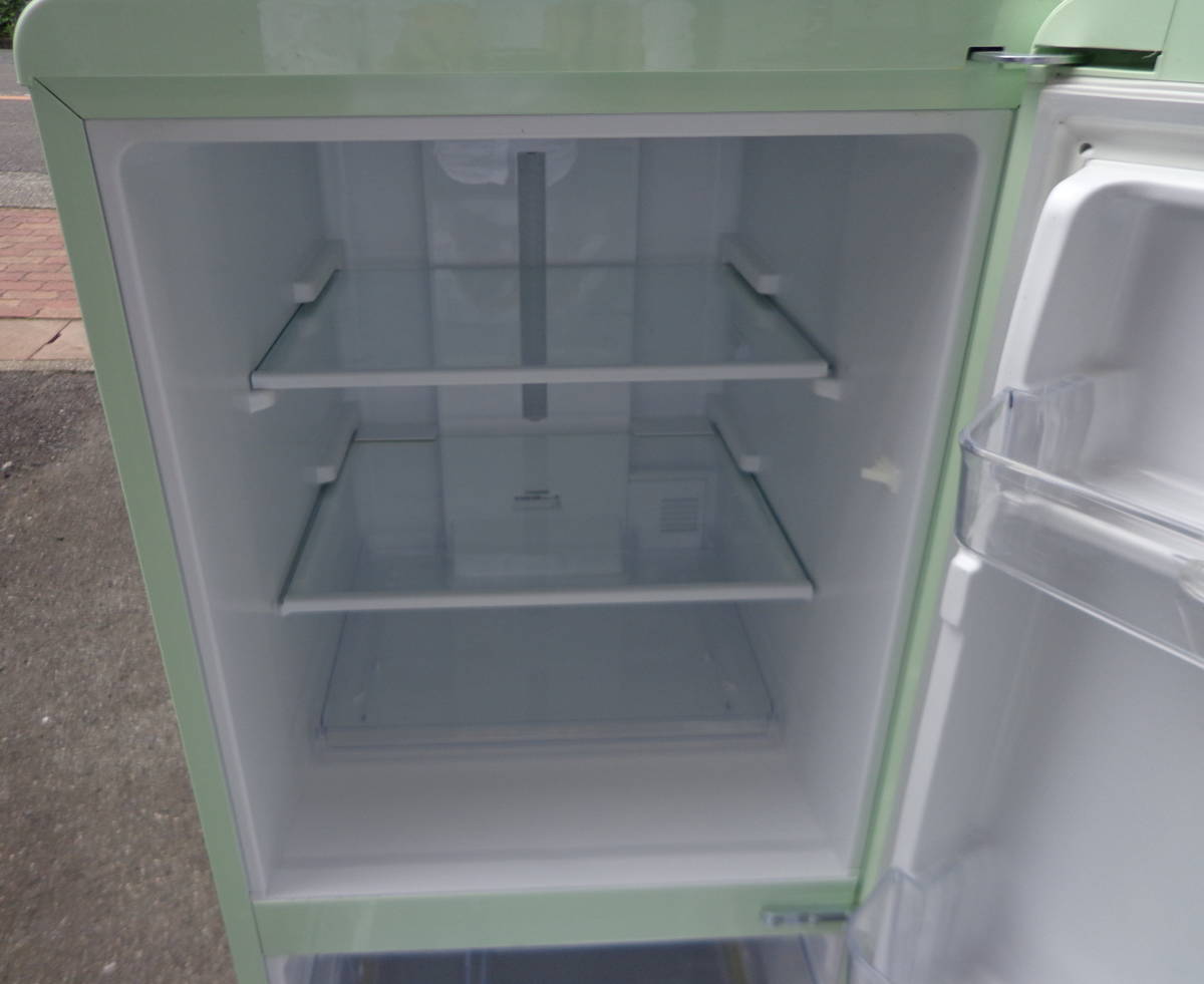 エディオン 2ドア 冷凍冷蔵庫 ANG-RE151-A1 e angle グリーン 149L