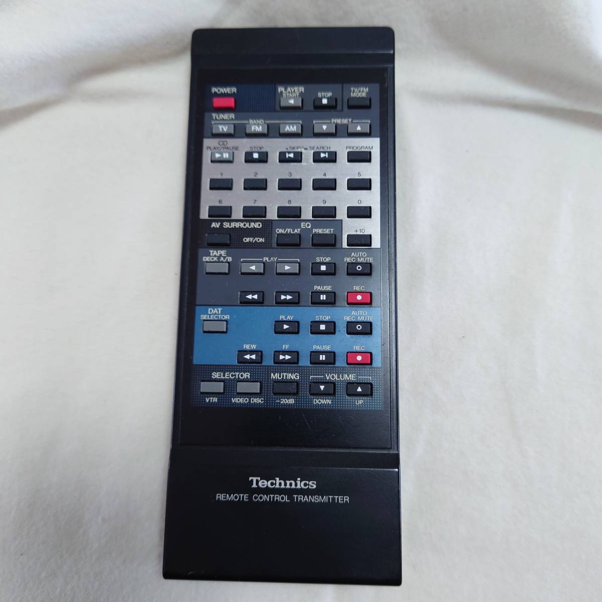 [ free shipping ] Technics Technics EUR64319 remote control infra-red rays luminescence has confirmed character disappears less battery terminal corrosion none 