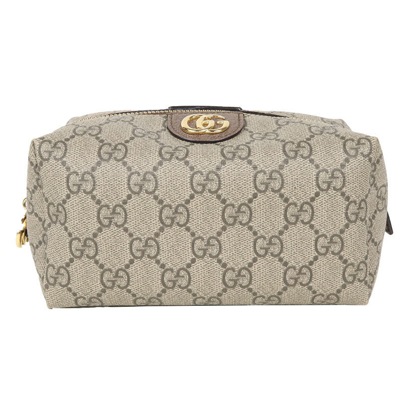 グッチ GUCCI コスメティックポーチ 548393 ブラウン×ベージュ ポーチ