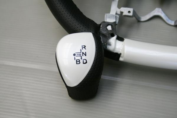 プリウス ZVW30系 ガングリップタイプ スポーツステアリング シフトノブ セット パールホワイト カラーNo.070 PR-007PR-014_画像7