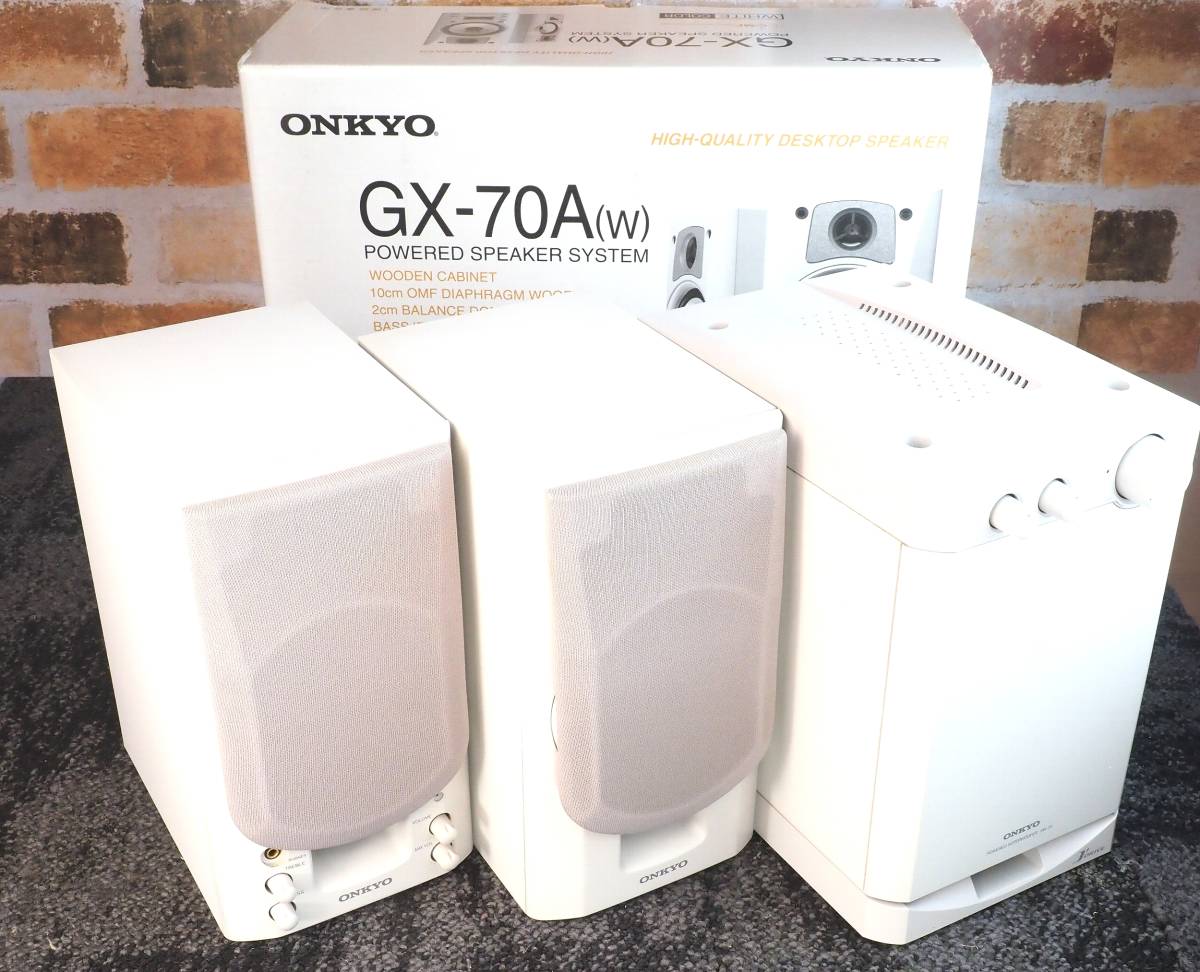 Yahoo!オークション - ONKYO GX-70A(W) SW-7A(W) 元箱・取説付き Yahoo!オークション - ONKYO GX-70A(W) SW-7A(W) 元箱・取説付き