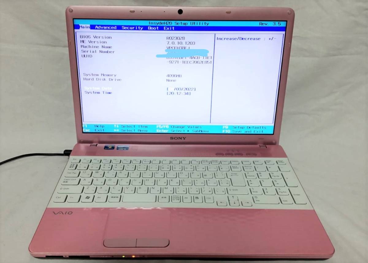 SONY□ソニー□ノートパソコン□PCG-71B11N□win7□CORE i5□ジャンク