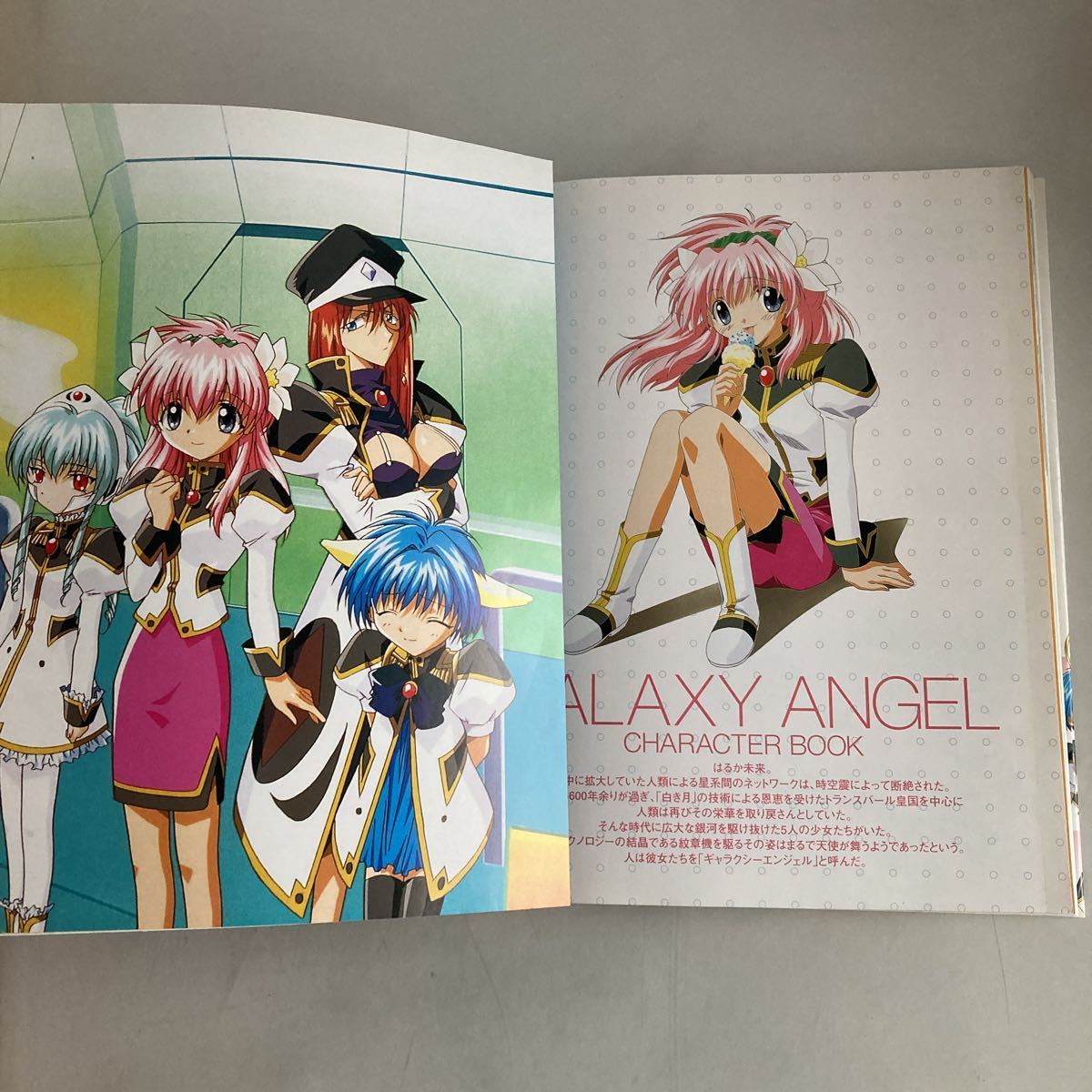 ★送料無料★ GALAXY ANGEL ギャラクシーエンジェル キャラクターブック 角川書店編 2001年 ♪GM01