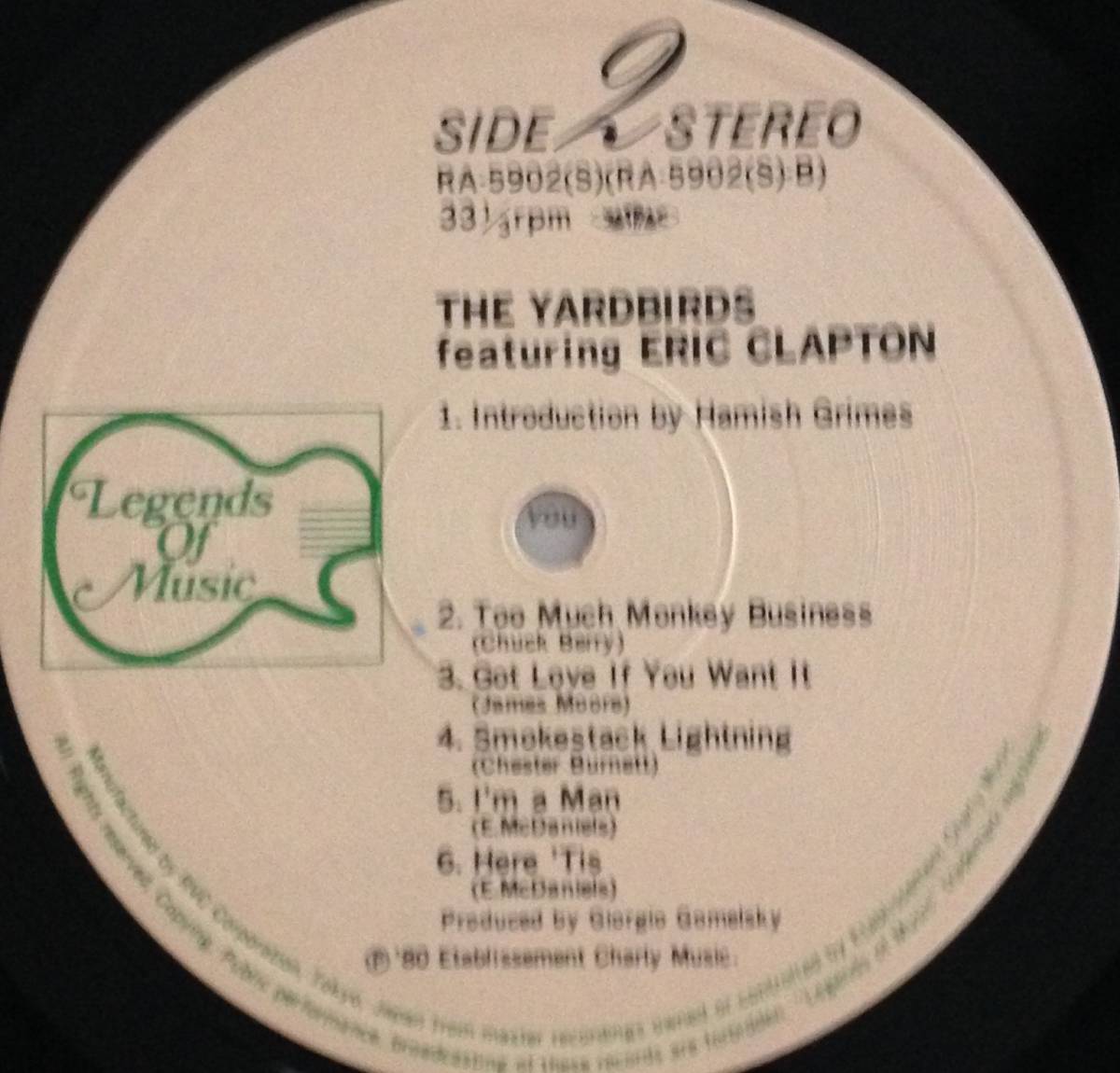 【LP】The Yardbirds featuring Eric Claptonの画像5