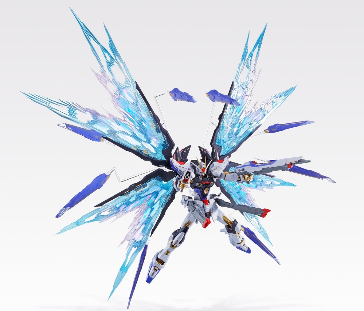 ＊完成品フィギュア「METAL BUILD ストライクフリーダムガンダム SOUL BLUE Ver. ＋ 光の翼オプションセット」☆国内正規品☆販売終了品☆_画像7