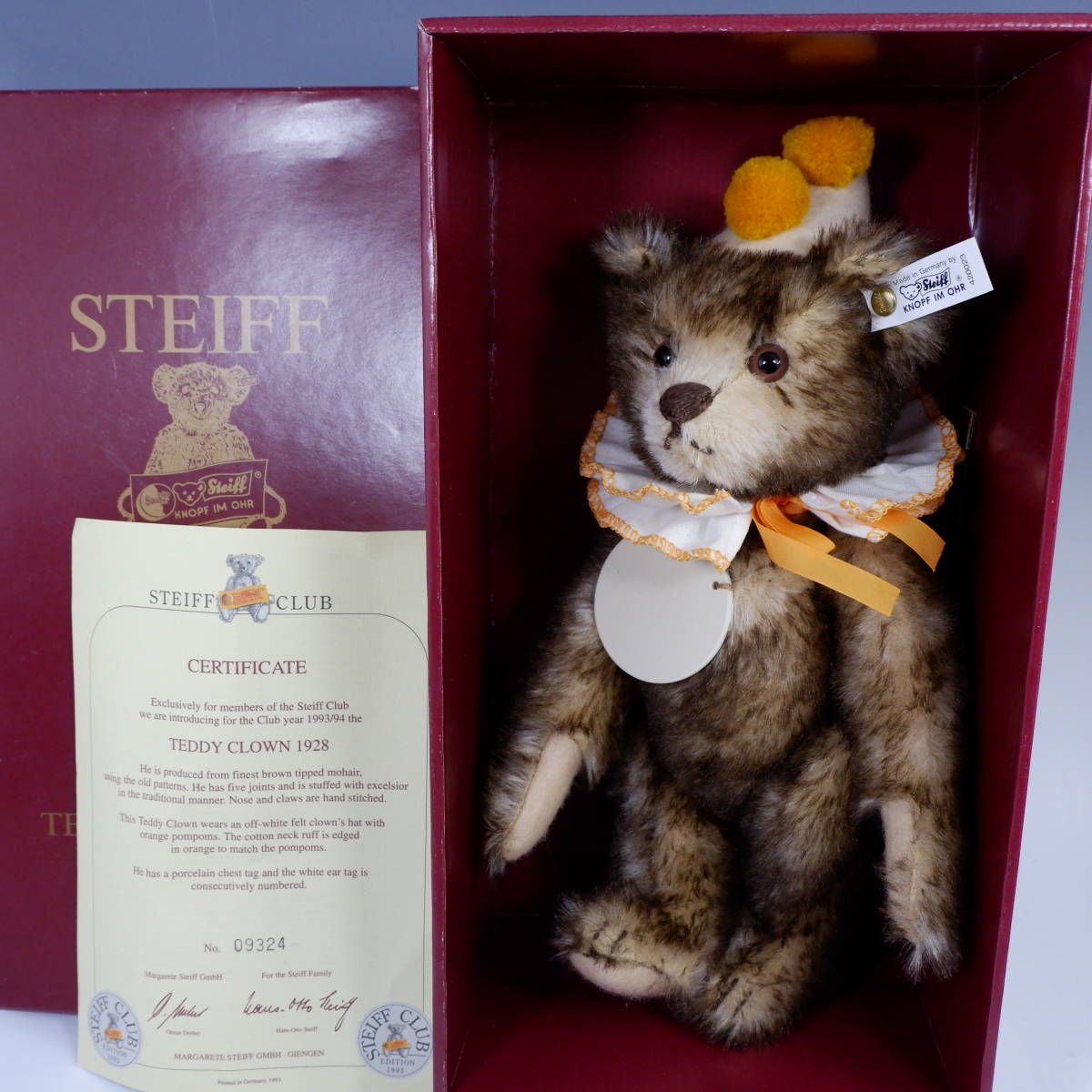 shu type Club ограничение teti Crown 1993 год не использовался товар EAN:420023 steiff Clown