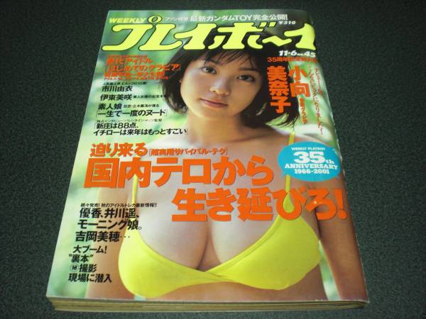 週刊プレイボーイ 2001 no.45 小向美奈子 / 市川由衣 / 伊東美咲_画像1