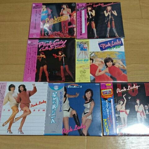 [ records out of production new goods ] pink *reti-* paper jacket specification album * all 13 title set * Mie mie* increase rice field ..*PINK LADY*