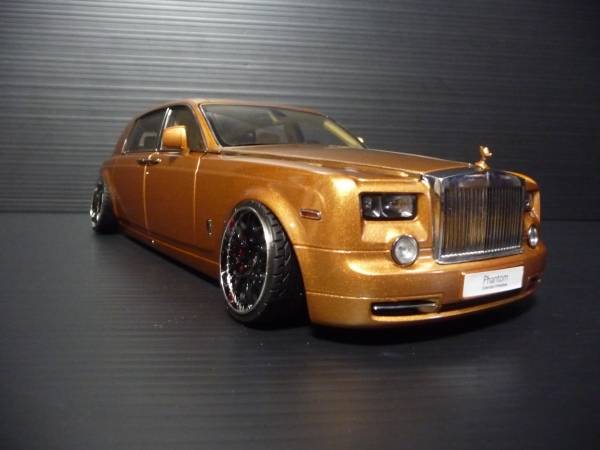 1/18 Rolls Royce Phantom Phantom EXTENDED WHEEL BASE gold limited goods custom 