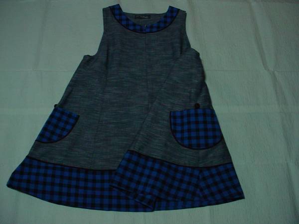 [ special price! Kurume . sleeveless tunic gray ground cotton 100% made in Japan new goods ]